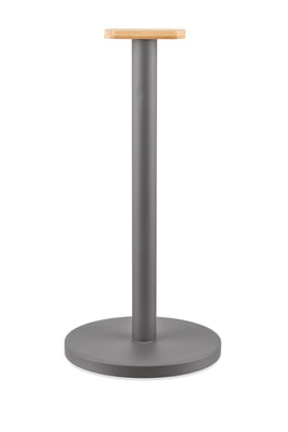 Hushållspappershållare 33 cm Stål/Bambu Mörkgrå