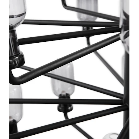 Amp Chandelier Taklampa Large EU Rök/Svart