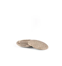 Kivi Koriste-esine kannella 11 cm 3 kpl setti Luonnonvärinen