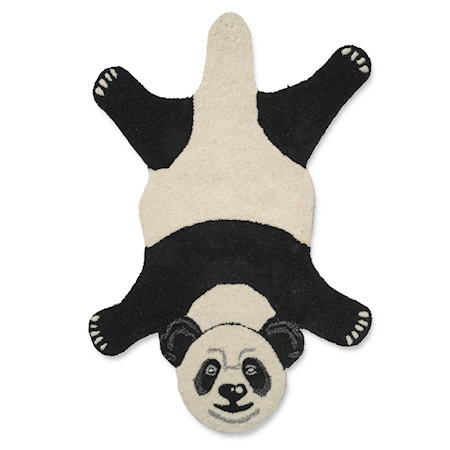 Djurmatta Panda Svart/Vit 60x90 cm