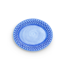 Bubbles Oval Tallrik Ljusblå 20 cm