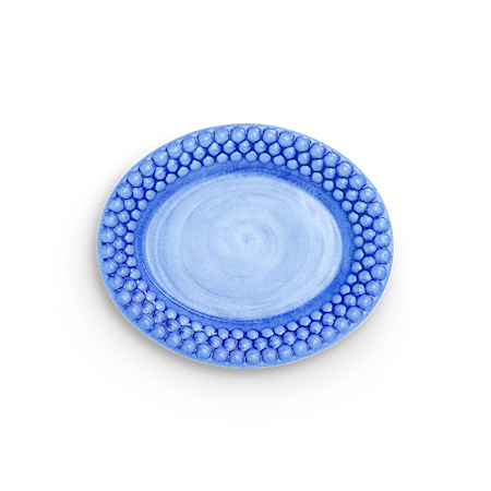 Bubbles Oval Tallrik 20 cm Ljusblå