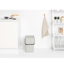 Avfallshink Sort & Go 25L, Ljusgrå