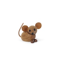The Country Mouse Tredekorasjon 4,5 cm Eik