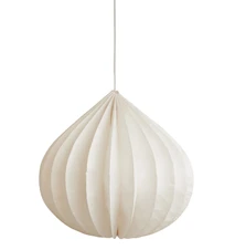 Onion Taklampa Ø48x47 cm Papper Vit