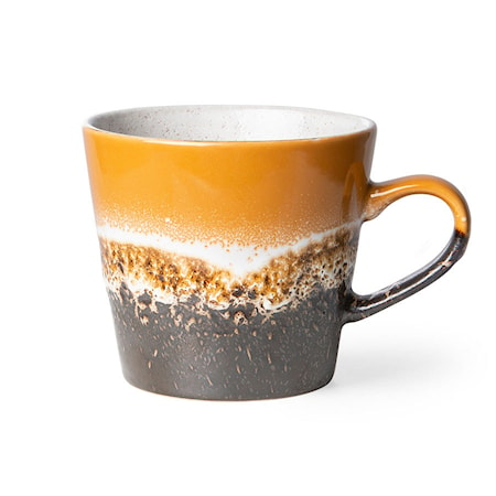 HKLiving 70s Fire Kaffemugg med Öra 30 cl Orange