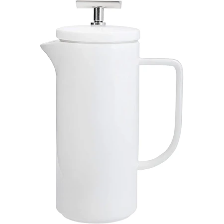 Wien Cafetière Keraaminen Pressopannu 4 kuppia 48 cl Valkoinen