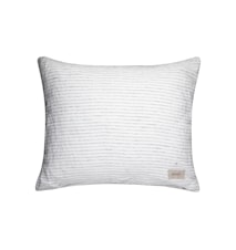 Federa cuscino bianca con righe nere 50x60 cm