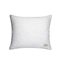 Federa cuscino bianca con righe nere 50x60 cm