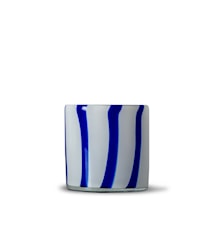 Calore Kynttilälyhty XS Ø 10 cm Sininen/valkoinen