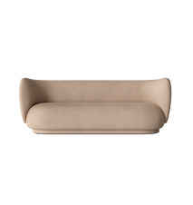 Rico Soffa 3-sits Borstad Sand