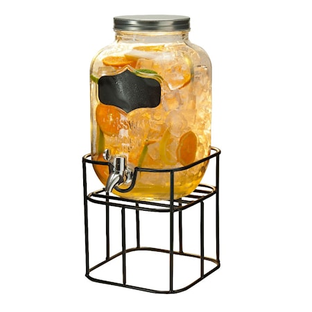 Beverage dispenser in stand with tap 4 L