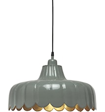 Lampada da soffitto Wells verde/oro 43 cm