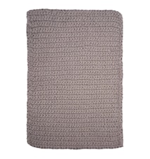 Crochet Teppich Grau 90 cm