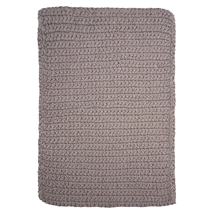 Tapis Crochet gris 90 cm