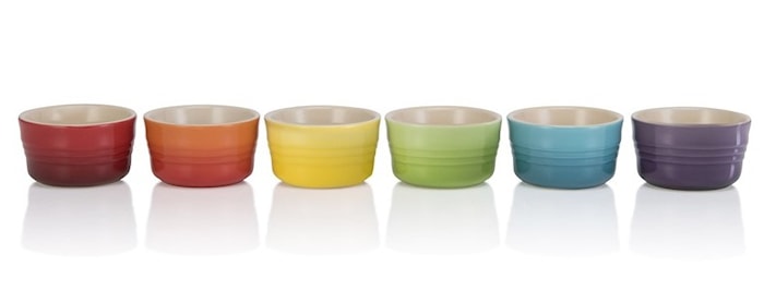 Rainbow set med 6 mini ramekiner