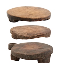 Chaklota Tablett aus Holz Braun Verschiedene Größen