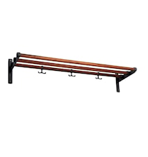Nostalgi valnøtt/svart L=1000 mm hatt/skohylle