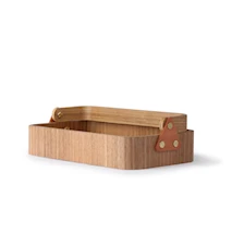 Caja/bandeja madera con asa