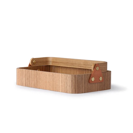 Caja/bandeja madera con asa