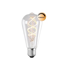 Lyspære LED Soft Filament Dimbar Klar Uniterm E27