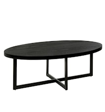 Lumis Soffbord Svart 130x80 cm