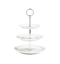 Bourges 3 Tier Cake Stand White 16,5/20/24 cm