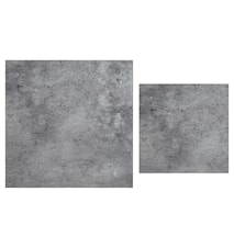 Stella Topplade, satsbord, gråt betonglas (sæt af 2)