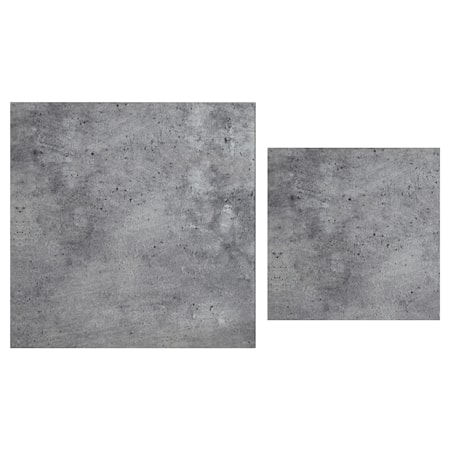 Stella Toppskive, satsbord, grått betongglass (sett med 2)