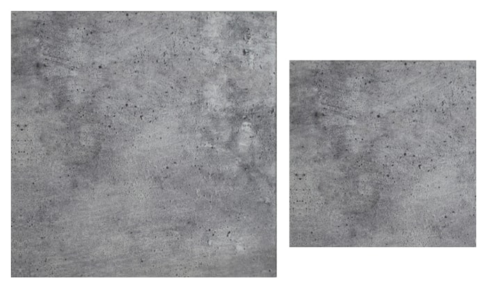 Stella Toppskiva, satsbord, grått betongglas (set om 2)