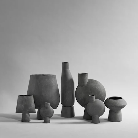 Sphere Vase Fat Mørkegrå