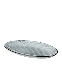 Plat ovale Small Nordic Sea grès