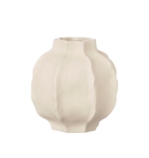 Vase Steinzeug 14 cm Naturweiß