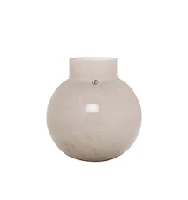 Glasvas Rund Ø24x25 cm Glas Beige