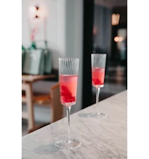 Hurray Champagneglas 6-pack Räfflad/Klar