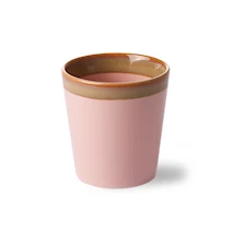 Mug de cerámica años 70 rosa