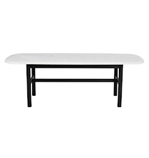 Hammond Soffbord 135x62 cm Ek/Marmor Svart/Vit