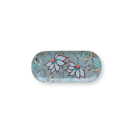 Flower Festival Serveringsfad 33,3x15,5 cm Light Blue
