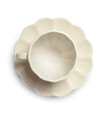 Oyster Kuppi ja aluslautanen 25 cl Hiekka