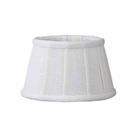 Lampeskjerm Soft Linen Ø15cm Hvit