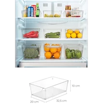 Kylskåpsförvaring Låg 3 delar Klar