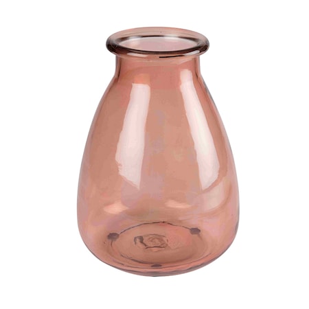 Day Home Constant Vase Glas D 19 cm H 25 cm Lyserød