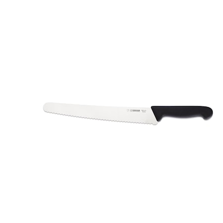 Brødkniv 25 cm Stål/Plast Sort