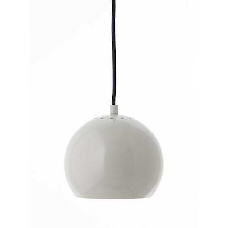 Ball Pendel Ø18 cm med takkopp Glossy Pale grey