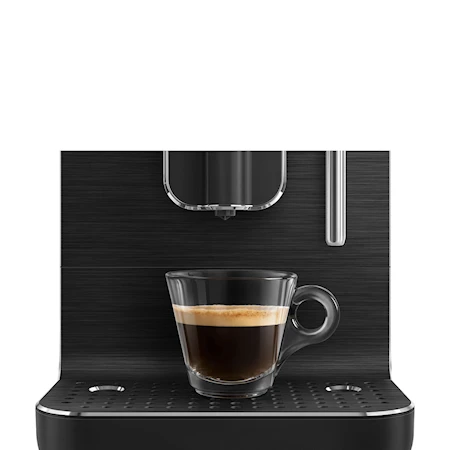 50´s Style Helautomatisk Espressomaskin m. mjölkskummare 1,4 L Mattsvart