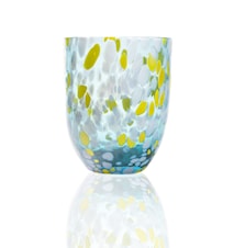 Big Confetti Trinkglas Aqua-Lemon