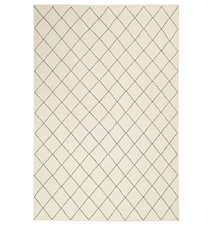 Diamond Dhurry Teppe Ull Off White/Navy 184x280 cm