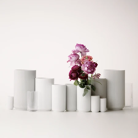 Vaso porcellana bianco 10 cm