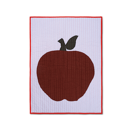 Apple Quiltad Pläd 80x110 cm Bomull Purpur