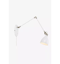House Vegglampe 18 cm Hvit/stål